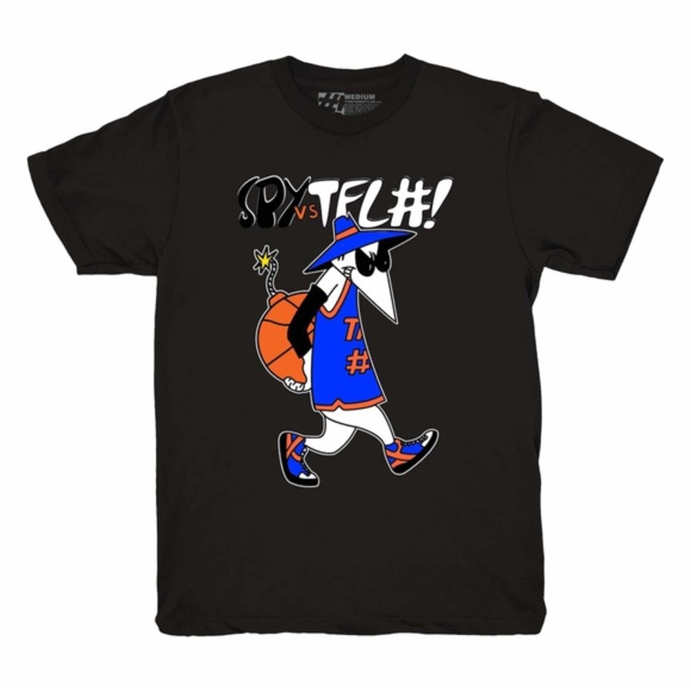 Spy vs Spy New York Knicks Basketball NBA Forest Lab T-Shirt